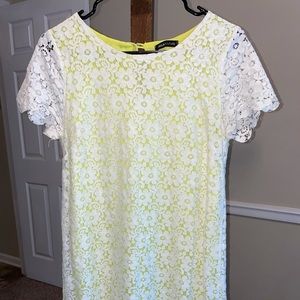 Women’s jella couture white lace dress small